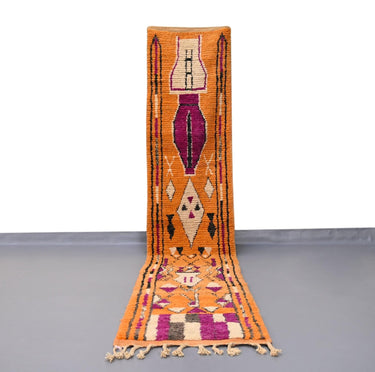 Vintage Runner Moroccan Rug 2.4 x 12.4 feet - Ettilux Home